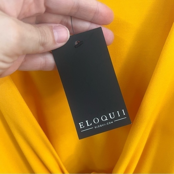 *NEW* Eloquii Tie Front Tulip Hem Dress - Picture 8 of 12